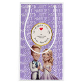 just Married DOCTORS PHYSICIANS MD violet スモールペーパーバッグ (正面)