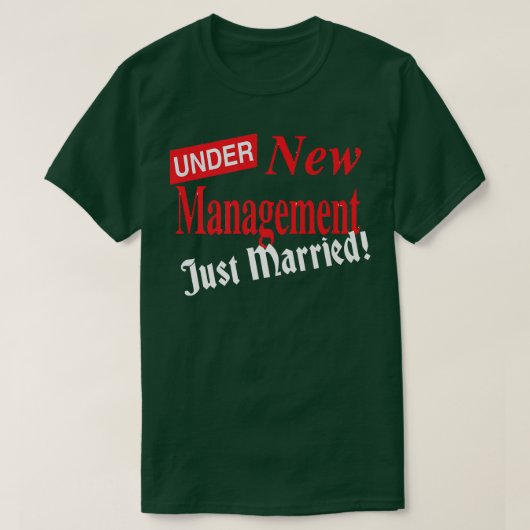 Just Married for Groom Bride Wedding Newlyweds Men Tシャツ (デザイン正面)