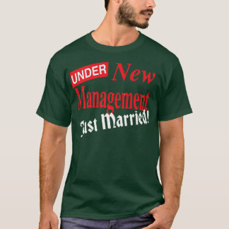 Just Married for Groom Bride Wedding Newlyweds Men Tシャツ