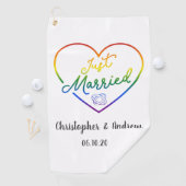 Just Married III - LGBTQ ウェディング ゴルフタオル (インサイチュ)