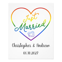 Just Married III - LGBTQ ウェディング フォトプリント