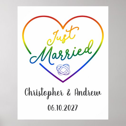 Just Married III - LGBTQ ウェディング ポスター (正面)
