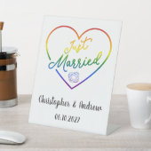 Just Married III - LGBTQ ウェディング 台座サイン (インサイチュ)