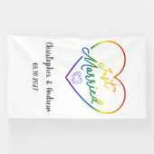 Just Married III - LGBTQ ウェディング 横断幕 (横)