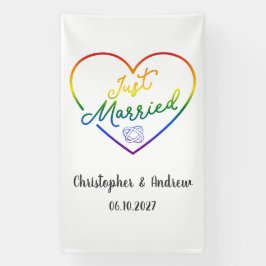 Just Married III - LGBTQ ウェディング 横断幕