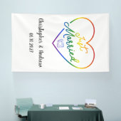 Just Married III - LGBTQ ウェディング 横断幕 (トレードショー)
