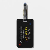 Just Married Las Vegas Wedding Couple ラゲッジタグ (裏面縦)