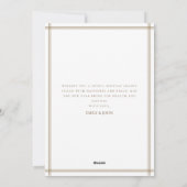 Just Married Newlywed Couple Beach Photo Christmas シーズンカード (裏面)