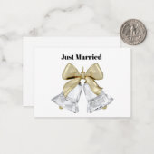 Just Married Note Card ノートカード (正面/裏面インサイチュ)
