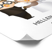 Just Married Owl Wedding   ポスター (角)