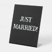 JUST MARRIED PEDESTAL SIGN 台座サイン (正面)