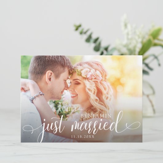 Just Married Script Traditional Photo Wedding (スタンド正面)