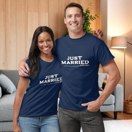 just married shirt, honeymoon shirt, wedding shirt tシャツ