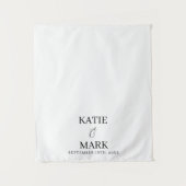 Just Married Wedding Fabric Car Banner Sign タペストリー (正面)