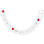 Just Married Wedding Getaway Car  バンティングフラッグ (全)