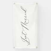 Just Married Wedding Send-off Car Banner Sign 横断幕 (縦)