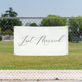 Just Married Wedding Send-off Car Banner Sign 横断幕 (インサイチュ)