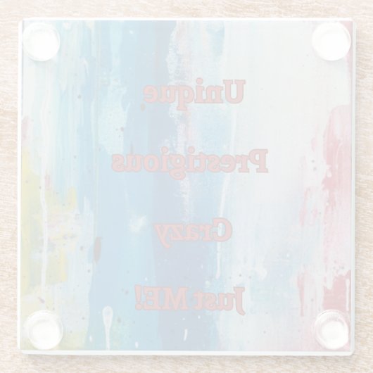 Just ME ガラスコースター (裏面)