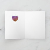 Just Me 恋しく思's You 5 x 7 greeting card カード (内部)