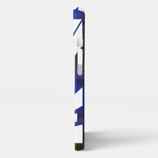 Just Me - Blue Phone Case iPhoneケース (左側面)
