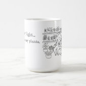 Just Me & My Plants コーヒーマグカップ (中央)