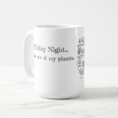 Just Me & My Plants コーヒーマグカップ (正面左)