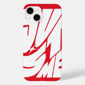 Just Me - Red iPhoneケース Case-Mate iPhoneケース (裏面)