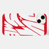 Just Me - Red iPhoneケース Case-Mate iPhoneケース (裏面 (横))