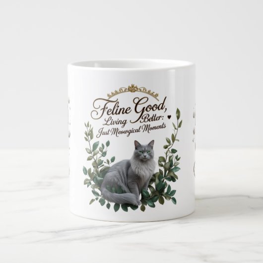 Just Meowgical Moments Jumbo Mug ジャンボコーヒーマグカップ (正面)