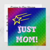 Just Mom Superstar 招待状 (正面/裏面)