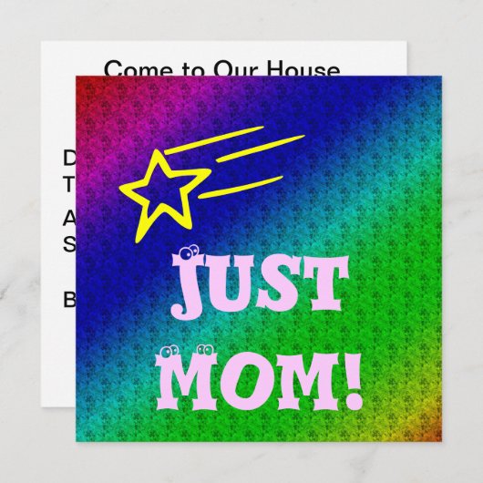 Just Mom Superstar 招待状 (正面/裏面)