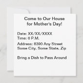 Just Mom Superstar 招待状 (裏面)