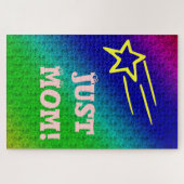 Just Mom Superstar Blue & Green Star My Life ジグソーパズル (横)