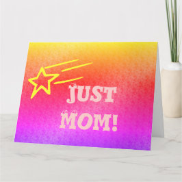 Just Mom Superstar Orange Pink Star of My Life Big カード