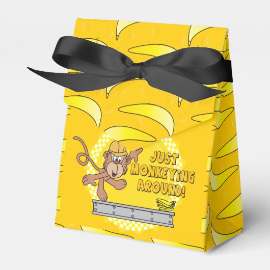 Just Monkeyingベビーのまわりにシャワーテーマ フェイバーボックス (正面サイド)