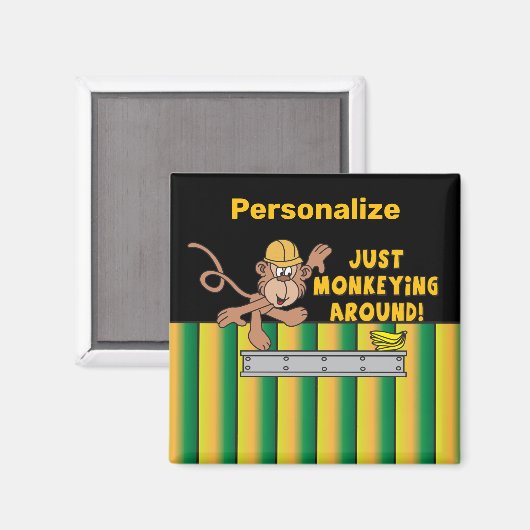 Just Monkeying のまわりに Monkey マグネット (正面/裏面)