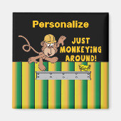 Just Monkeying のまわりに Monkey マグネット (正面)