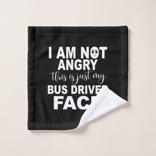 Just My Bus Driver顔 ウォッシュタオル (ウォッシュタオル)