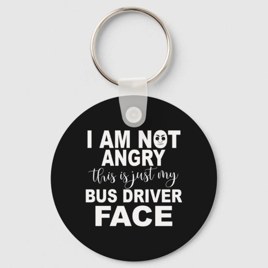 Just My Bus Driver顔 キーホルダー (正面)