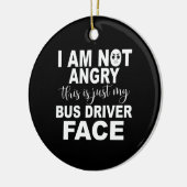 Just My Bus Driver顔 セラミックオーナメント (左)