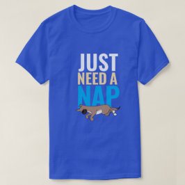 Just Need A Nap Cute Blue Funny Graphic T-Shirt Tシャツ