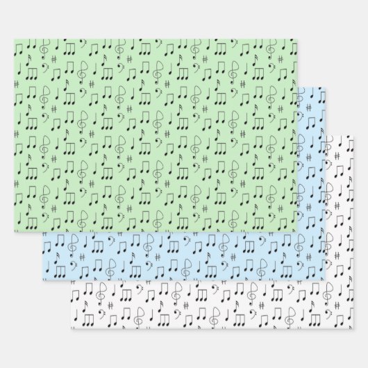 Just Noted Music Wrapping Paper Sheets ラッピングペーパーシート (セット)
