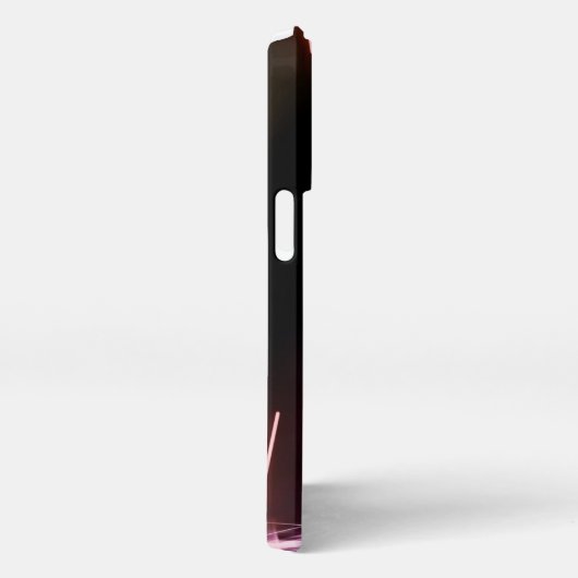 Just one キスfrom Oran, Black Neon Phone Case iPhoneケース (右側面)