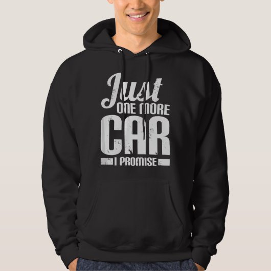 Just One More Car I Promise - 面白い自動車整備士 パーカ (正面)