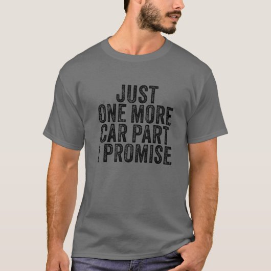 Just One More Car Part I PromiseギアヘッドおもしろいV Tシャツ (正面)