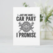 Just one more Car Part i Promise おもしろい整備士 サンキューカード (スタンド正面)