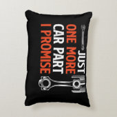 Just One More Car Part I Promise – 自動車愛好家 アクセントクッション (裏面(縦))