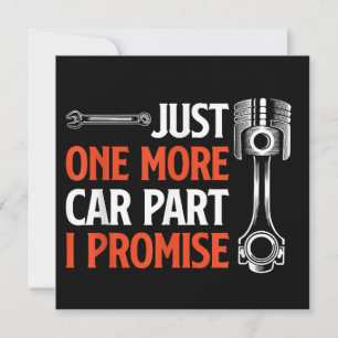 Just One More Car Part I Promise – 自動車愛好家 サンキューカード