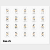 Just One More Cat Funny Cute Cat Lover Design ラウンドシール (シート)