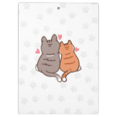 Just One More Cat I Swear Cute Cat Clipboard クリップボード (裏面)